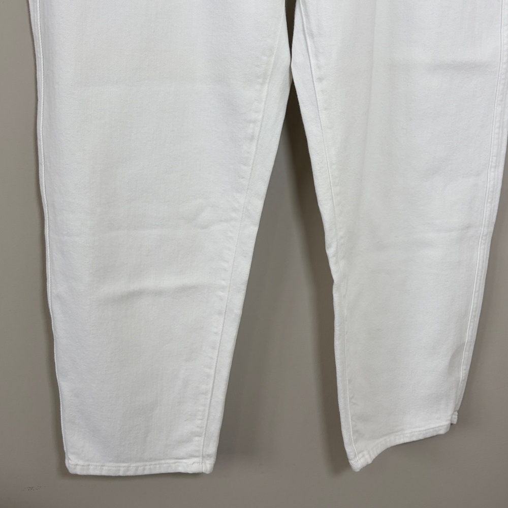 AYR The Beat Barrel Leg Ankle Jean White High Rise Ankle Relaxed Sz 34 - Picture 5 of 16